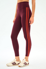 Ella High Waist Airweight 7/8 Dark Cherry/Valencia