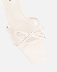Faron Stone Patent Bow Detail Heeled Sandals