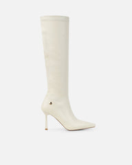 Fabbian Stone Stretch Heeled Knee High Boots