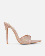 Reef Nude Glitter Snake Droplet Mule Sandals