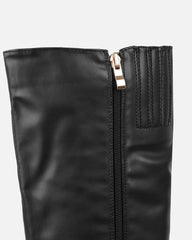 Garry Black Stiletto Heeled Boot With Toe Cap