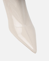 Vermont Stone Patent Stretch Over The Knee Boots