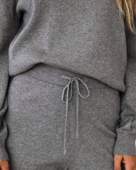Genevieve Knit Pullover Sweater - Heather Grey