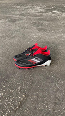 ADIDAS GUAYO F50 NIÑO NEGRO ROJO BLANCO