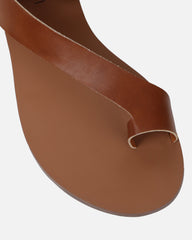 Gypsy Tan Toe Loop Flat Sandals