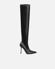 Hades Black Stretch Over The Knee Boots