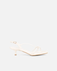Hanah Stone Strappy Kitten Heels