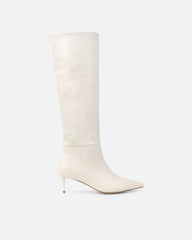 Huxton Pull On Low Heeled Knee High Boots