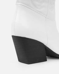 Joseph White Calf Western Boots