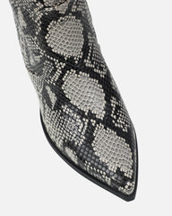 Ramsey Beige Faux Snake Western Boots