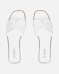 Jorja White Slip On Flat Sandals
