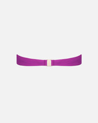 Muna Purple Bandeau Knot Detail Bikini Top
