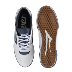 Lakai Cambridge White Leather Navy Reflective
