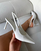 Liorra White Box Sling Back Court Shoes