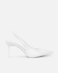 Liorra White Box Sling Back Court Shoes