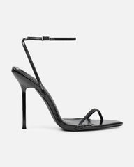 Layne black strappy heeled sandals