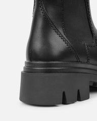 Darwen Black Chunky Ankle Boots