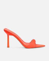 Lolly Orange Lycra Padded Mules