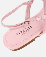 Martinez Pink Toe Post Flat Sandals