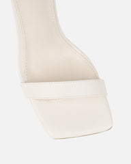Rivka Stone Diamante Buckle Detail Heeled Sandals