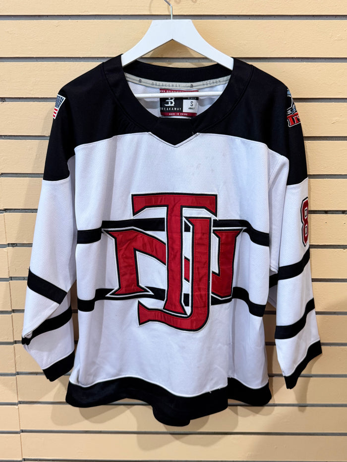 Official White New Jersey Titans Game Jersey Number 80 Sebunya size small