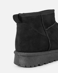 Oliver Black Faux Suede Mini Boots