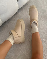 Olly Oat Faux Suede Platform Boots