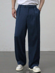 Pantalón lino botón