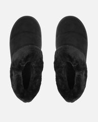 Reggie Black Cosy Flatform Slides