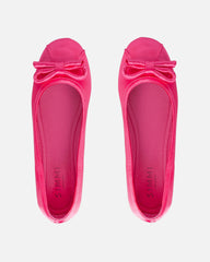 Romanne Fuchsia Pink Satin Ballet Flats