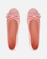 Romanne Nude Satin Ballet Flats
