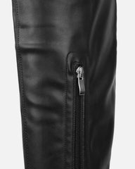 Ebenezer Black Thigh High Chunky Platform Boots