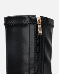 Eamon Black Stretch Platform Ankle Boots