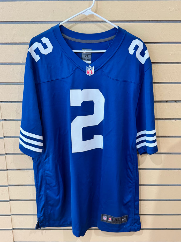 royal blue NFL Indianapolis Colts Nike game jersey size xl featuring Matt Ryan's name and number 2