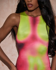 Wildheart Thermo Body Print Racer Unitard