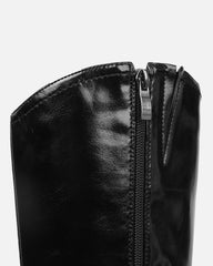 Combs Black Heeled Western Boots