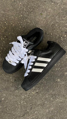 ADIDAS SUPER STAR NEGRO CORDON BLANCO