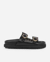 Tabi Black Slider Sandals