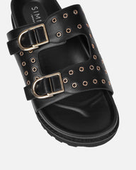 Tabi Black Slider Sandals