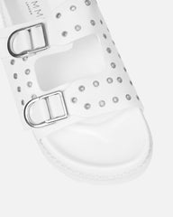 Tabi White Slider Sandals