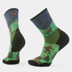 Trail Run Neature Print Crew Socks - Gallery 1