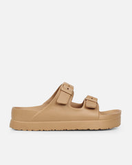 Tropix Mocha Double Strap Slide Sandals