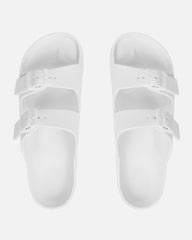 Tropix White Double Strap Slide Sandals