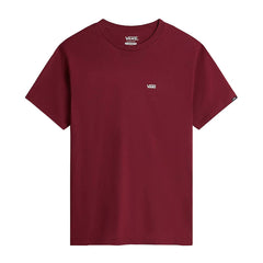 Vans Left Chest Logo T-Shirt Burgundy