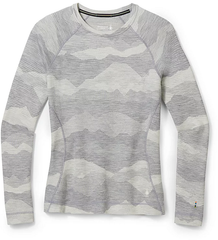 Women's Classic Thermal Merino Pattern Base Layer Crew Boxed