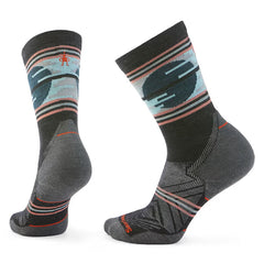 Women's Trail Run Targeted Cushion Sunset Trail Crew Socks