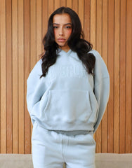 Mykonos Simmi Studios SL Sport Hoodie In Baby Blue