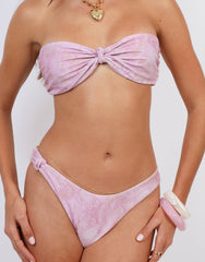 Luz Paisley Knot Bikini Bottoms in Pink
