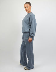 Rue Simmi Studios Embroidered Logo Sweatshirt In Blue