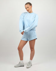 Cove Simmi Studios Embroidered Logo Sweatshirt In Blue